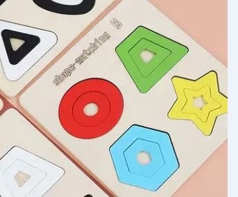 Wooden Shapes Board - Design B - EKT2378