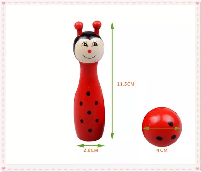 Wooden Bowling game for kids - EKT2380