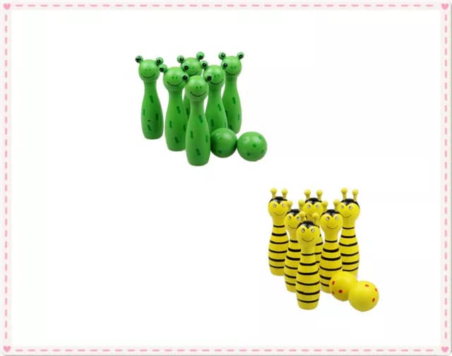 Wooden Bowling game for kids - EKT2380