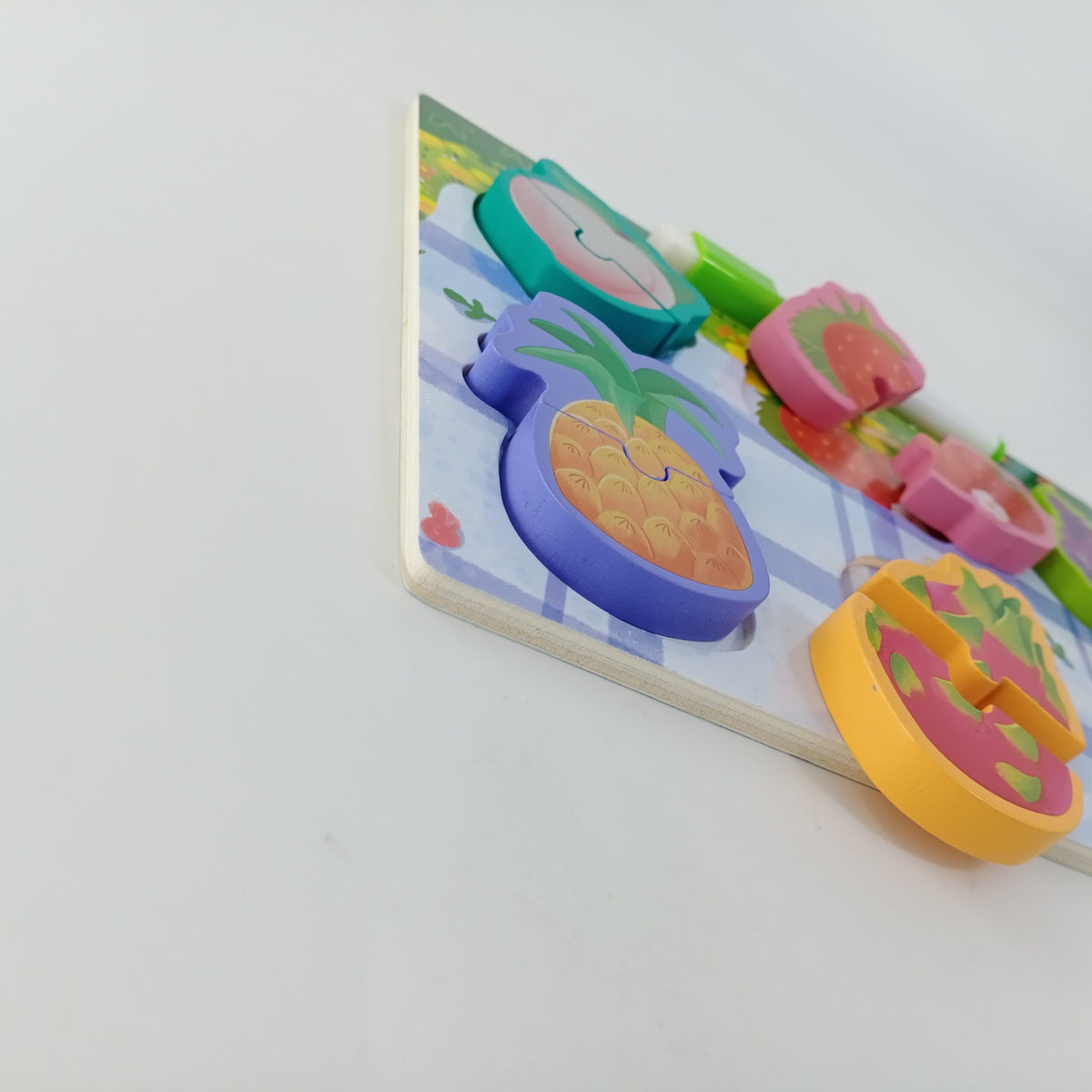 Wooden Puzzles writing board - great for learning - Fruits - EKT2392
