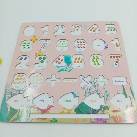 Numbers Learning Board plus Fishing plus Wriitng Board for kids - Multi purpose - EKT2417