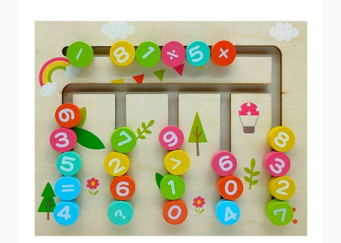 Wooden letter position game for kids - EKT2431