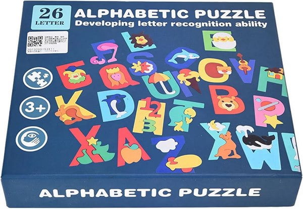 Wooden alphabet puzzle game for kindergarden - EKT2436