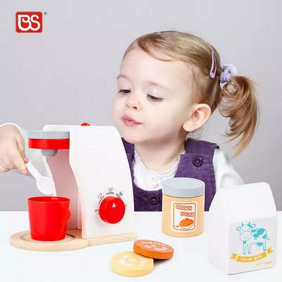 Wooden coffee maker toy for your kids kitchen set - EKT2442