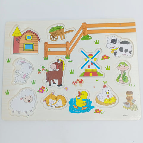 Wooden Peg Boards -A+ qulaity -  - FARM - EKT2455