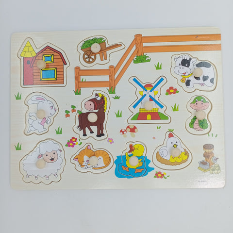 Wooden Peg Boards -A+ qulaity -  - FARM - EKT2455