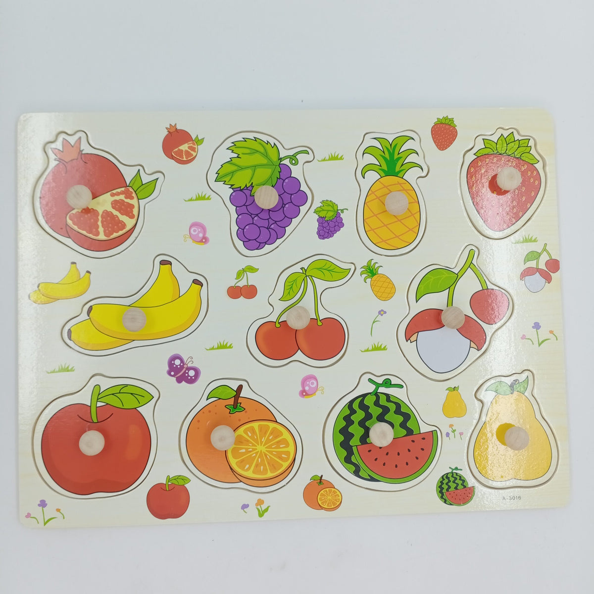 Wooden Peg Boards -A+ qulaity -  - FRUITS - EKT2457