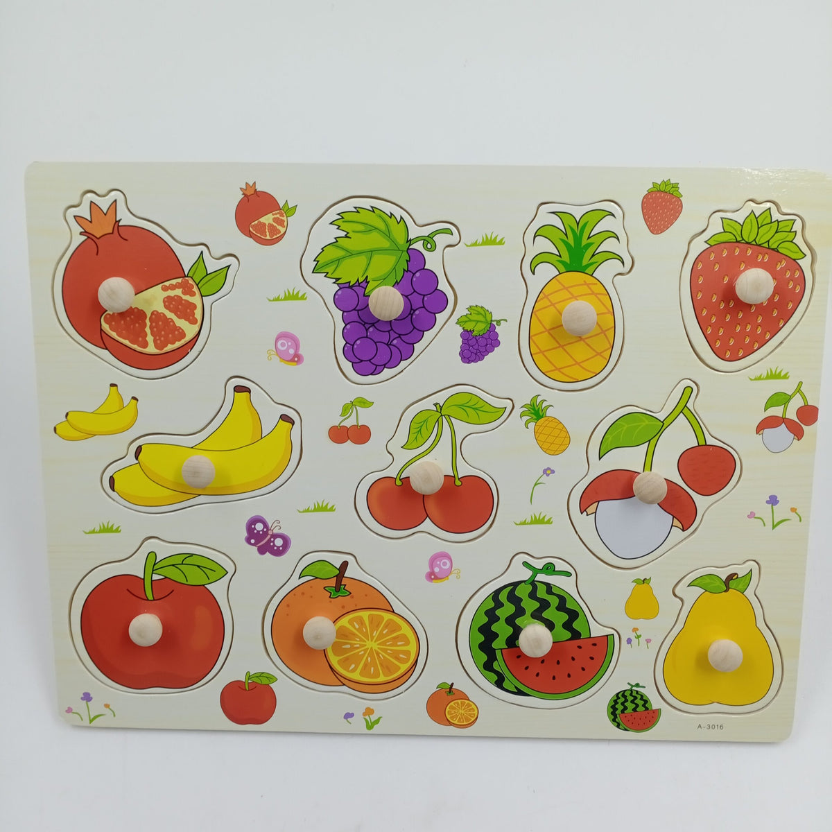 Wooden Peg Boards -A+ qulaity -  - FRUITS - EKT2457