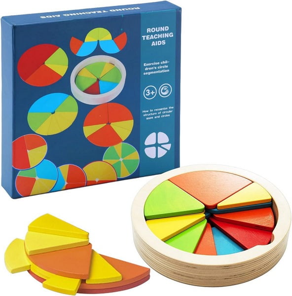 Wooden Circle Segmentation Toy for kids - EKT2467