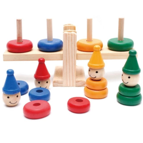 Wooden See-Saw Clown Balancing Toy