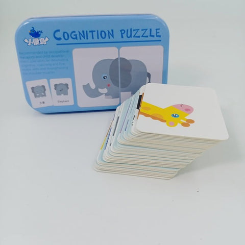 COGNITION PUZZLE - LIGHT BLUE - ANIMALS - ELEPHANT - EKT2507