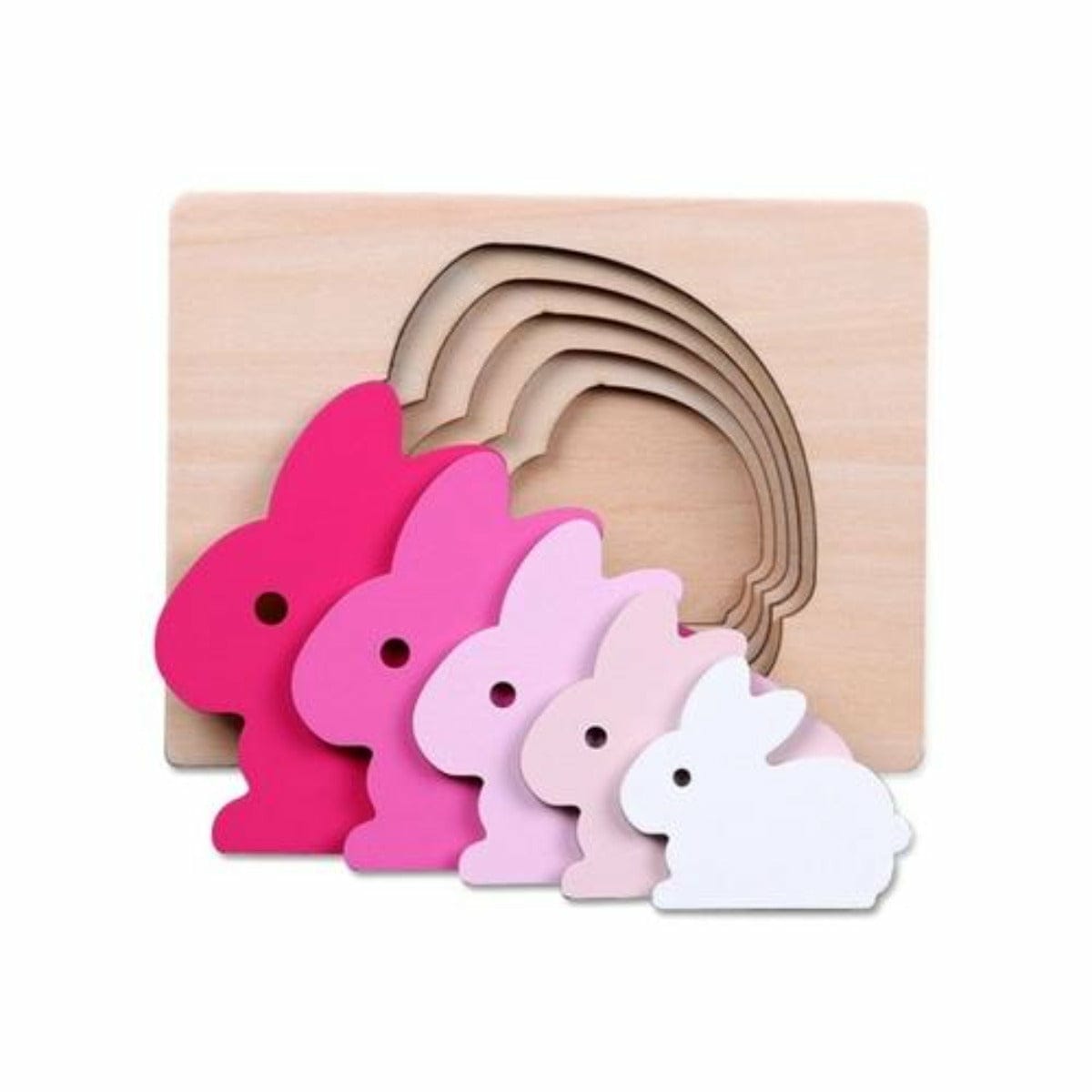 Wooden Five layer puzzle for kids -  - RABBIT - EKT2512