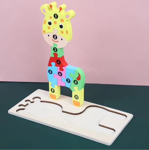 Wooden Puzzle board - 1 pc random design will be shipped - EKT2517