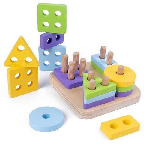Wooden matching game for kids - sleev - 2 - MATCHING SLEEVE 2 - EKT2524