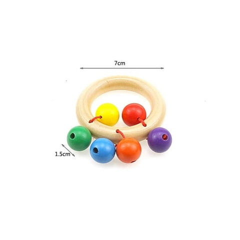 Wooden Rattle A+ grade quality - design 1 - EKT2534