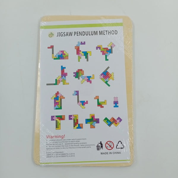 Wooden Puzzle Block - design no 3 - EKT2545