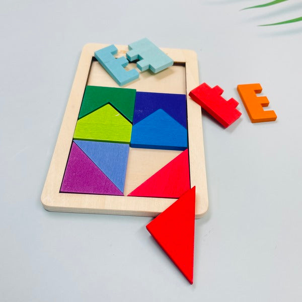 Wooden Puzzle Block - design no 5 - EKT2547