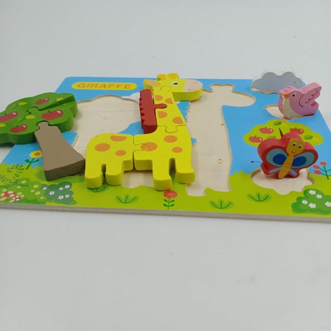 Wooden Jigsaw Puzzle Giraffe - EKT2552