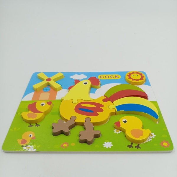 Wooden Jigsaw Puzzle Cock - EKT2554
