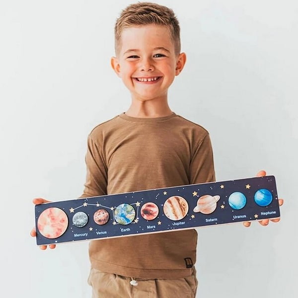 Wooden Solar system random color will shipped - EKT2562
