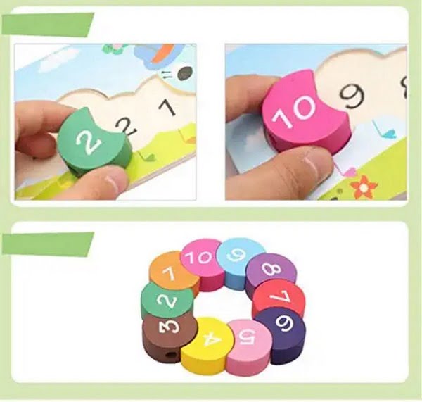 Caterpiller lacing toy  - EKT2580