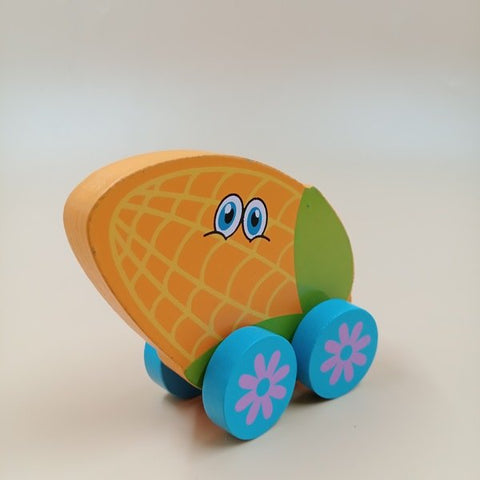 Fruit Car Toy | Colorful Pull-Along Vehicle (One Random Design Shipped)