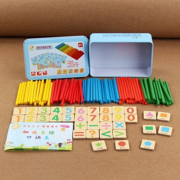 Wooden Arithmetic Rods Set | Builds Math Aptitude
