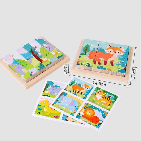 6 pcs cube puzzle random design will be shipped - EKT2608