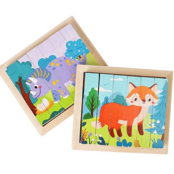 6 pcs cube puzzle random design will be shipped - EKT2608