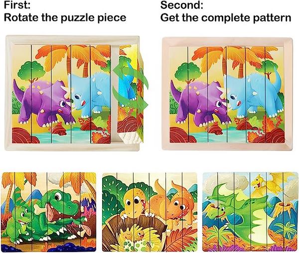 6 pcs cube puzzle random design will be shipped - EKT2608