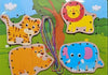 Wooden lacing Board Wild animal - EKT2610