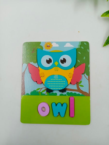 Wooden Zigsaw Puzzle Owl - EKT2623