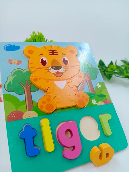 Wooden Zigsaw Puzzle Tiger - EKT2625