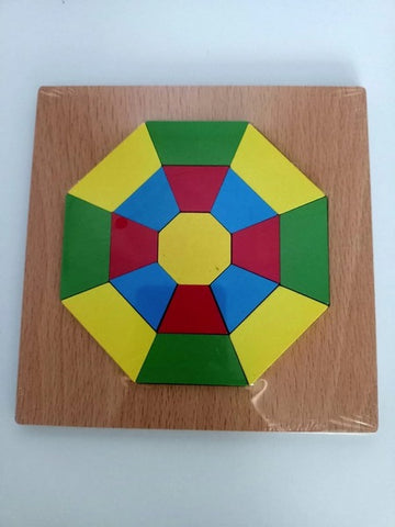 Wooden Tangram puzzle Octagonal - EKT2648