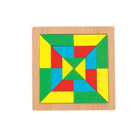 Wooden Tangram puzzle Square - EKT2649