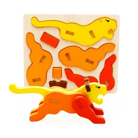 Wooden 3D puzzle Lion - EKT2652