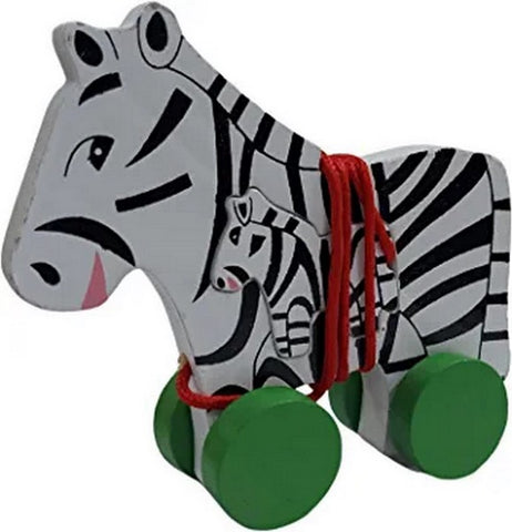 Wooden 2 in 1 pullalong  Zebra - EKT2662