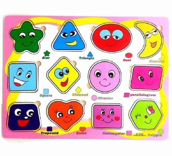 Wooden shape board - EKT2667 – Extrokids