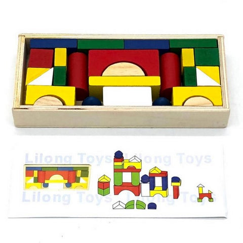 Wooden color blocks 26 pcs - EKT2671