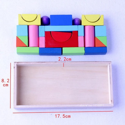 Wooden color blocks 26 pcs - EKT2671