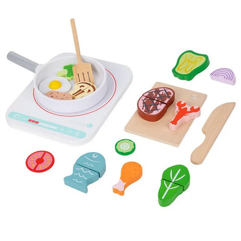 Wooden Creative kitchen set Pretend play - EKT2673