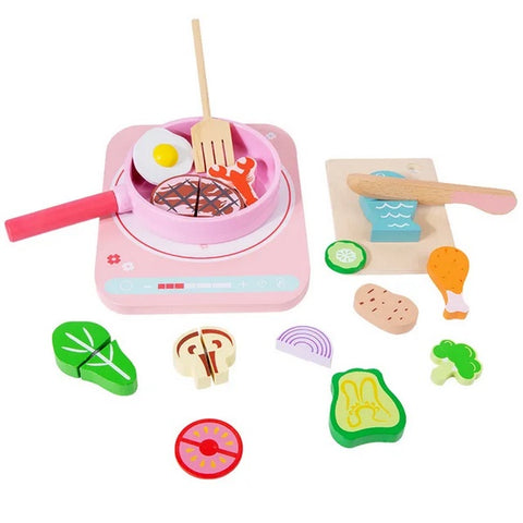 Wooden Creative kitchen set Pretend play - EKT2673