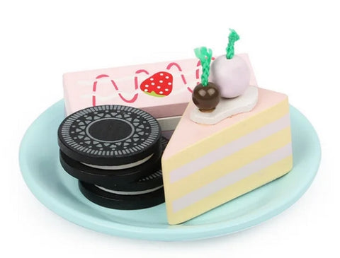 Wooden 12 set of cake - EKT2678