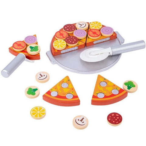 Wooden Pizza set  - EKT2686