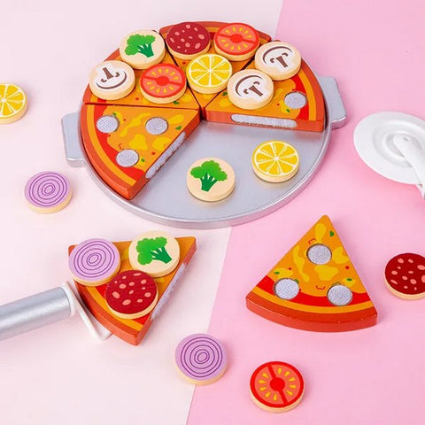 Wooden Pizza set  - EKT2686