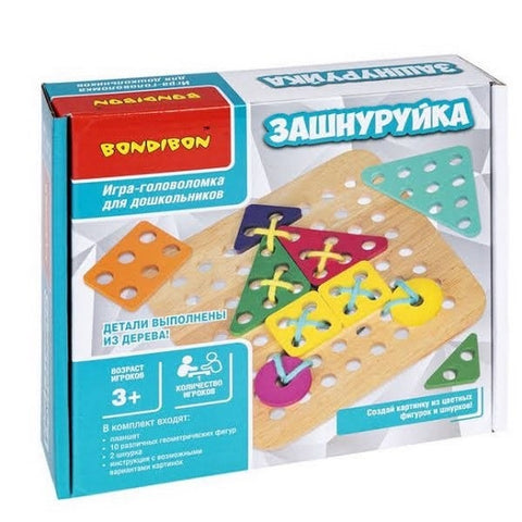 Wooden shapes lacing and pattern forming - EKT2701
