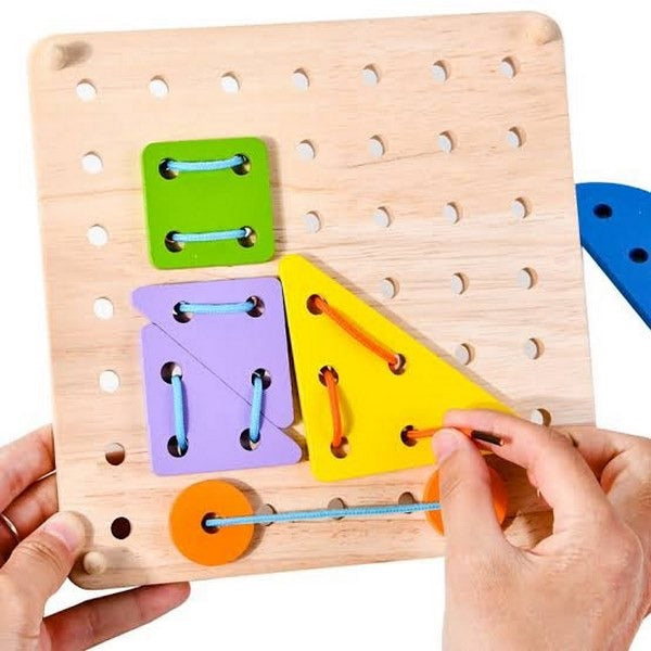 Wooden shapes lacing and pattern forming - EKT2701