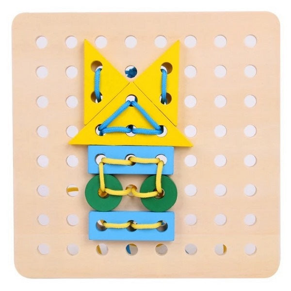 Wooden shapes lacing and pattern forming - EKT2701