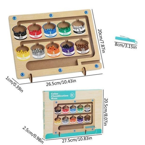 Wooden Color Classification Maze - EKT2702