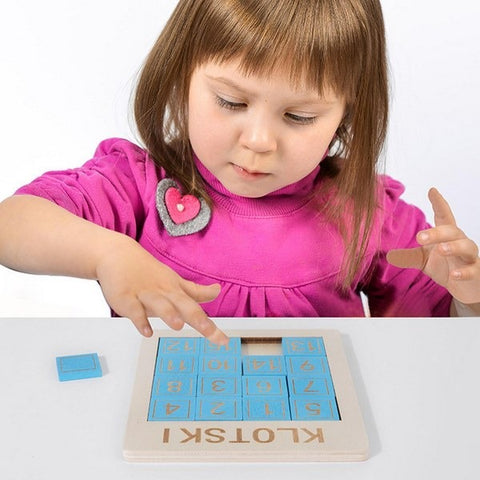 Number sliding game 1 to 15 -blue - EKT2713